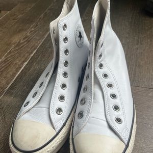 White leather converse